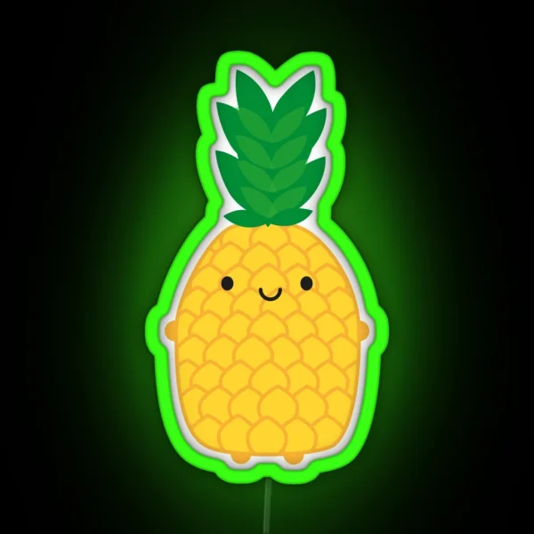 Kawaii Pineapple RGB Neon Sign