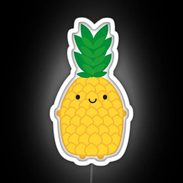 Kawaii Pineapple RGB Neon Sign