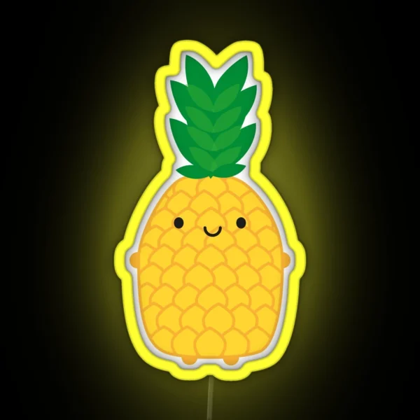 Kawaii Pineapple RGB Neon Sign