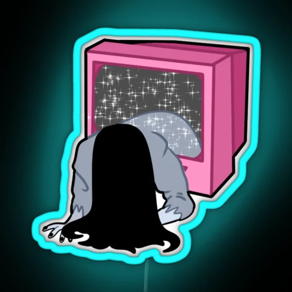 Kawaii Sadako RGB Neon Sign