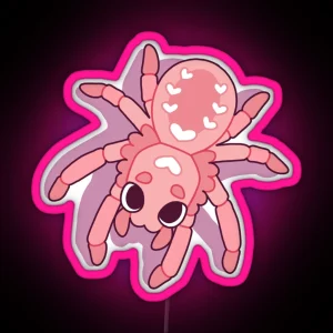 Kawaii Spiders RGB Neon Sign