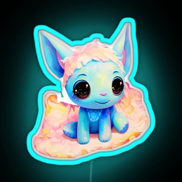 Kawaii Stitch RGB Neon Sign