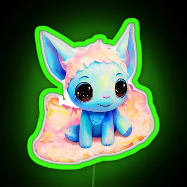 Kawaii Stitch RGB Neon Sign