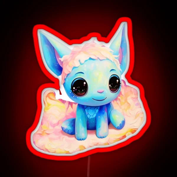 Kawaii Stitch RGB Neon Sign