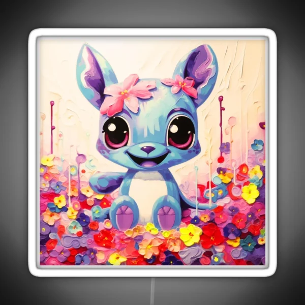 Kawaii Stitch RGB Neon Sign