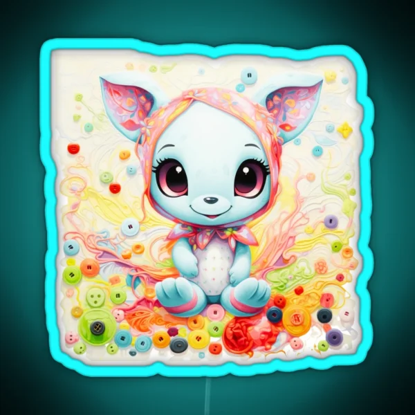 Kawaii Stitch RGB Neon Sign