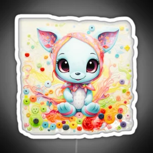 Kawaii Stitch RGB Neon Sign