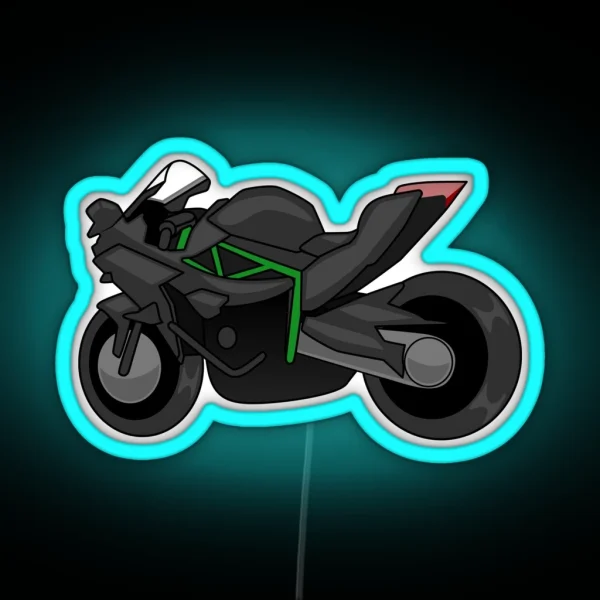 Kawasaki H2R Simple Style RGB Neon Sign