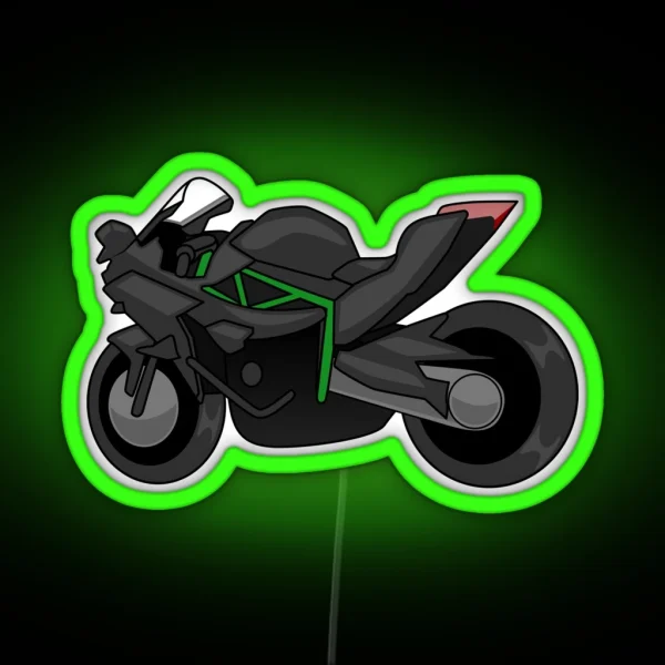 Kawasaki H2R Simple Style RGB Neon Sign