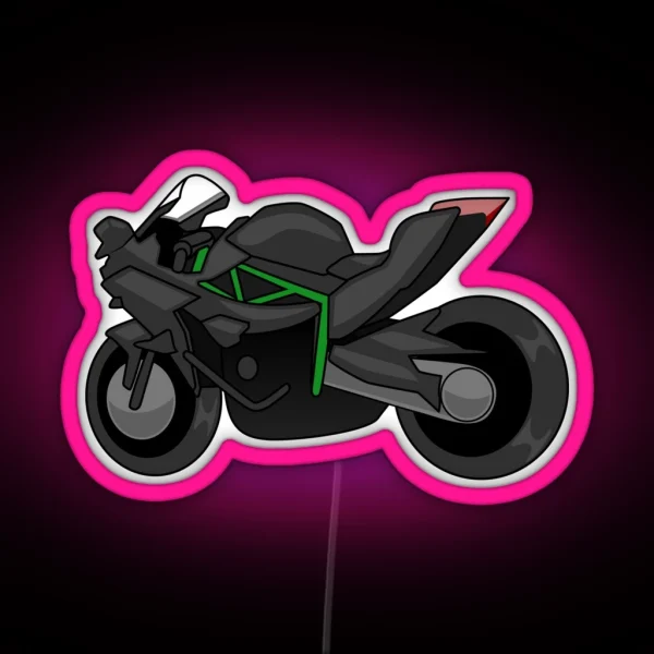 Kawasaki H2R Simple Style RGB Neon Sign