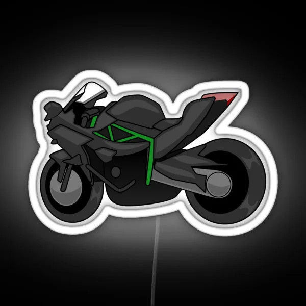 Kawasaki H2R Simple Style RGB Neon Sign