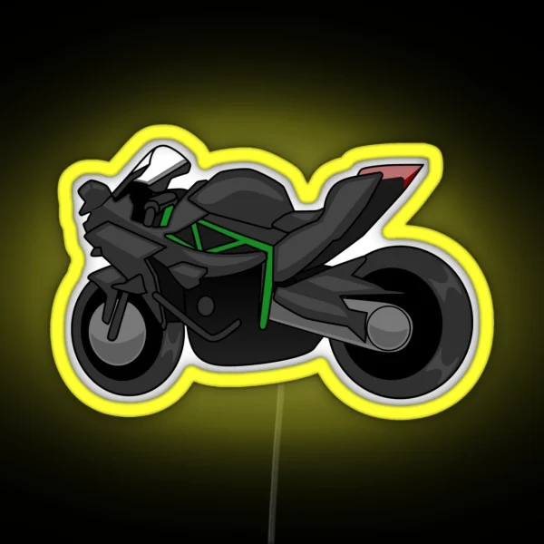 Kawasaki H2R Simple Style RGB Neon Sign
