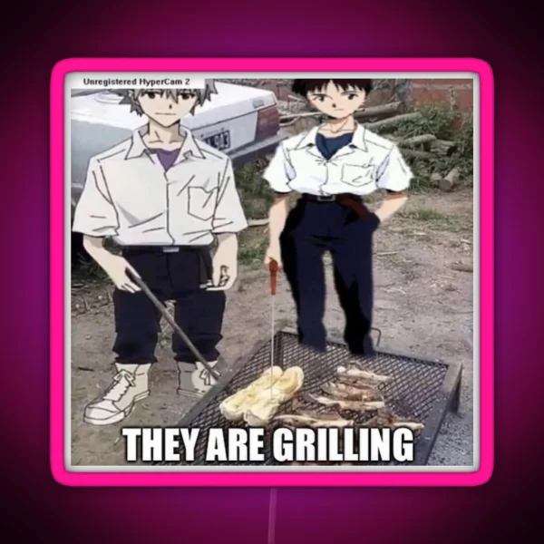 Kawoshin Grilling RGB Neon Sign