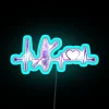 KAYAKING HEARTBEAT GALAXY KAYAKING GALAXY KAYAKING HEARTBEAT RGB Neon Sign - Image 3