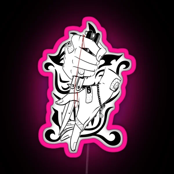 Kazutora Hands RGB Neon Sign