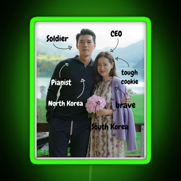 Kdrama Spoiler Crash Landing On You RGB Neon Sign