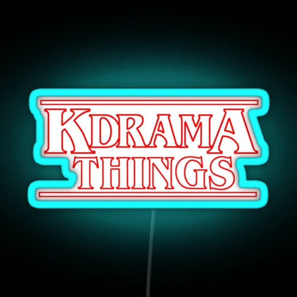 KDRAMA THINGS Stranger Things Inspired Logo RGB Neon Sign