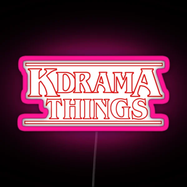 KDRAMA THINGS Stranger Things Inspired Logo RGB Neon Sign