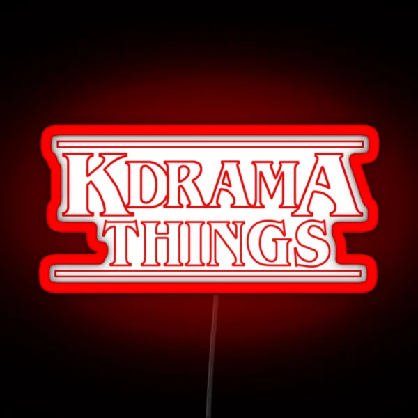 KDRAMA THINGS Stranger Things Inspired Logo RGB Neon Sign