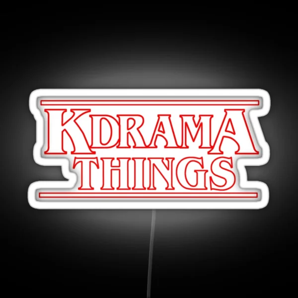 KDRAMA THINGS Stranger Things Inspired Logo RGB Neon Sign