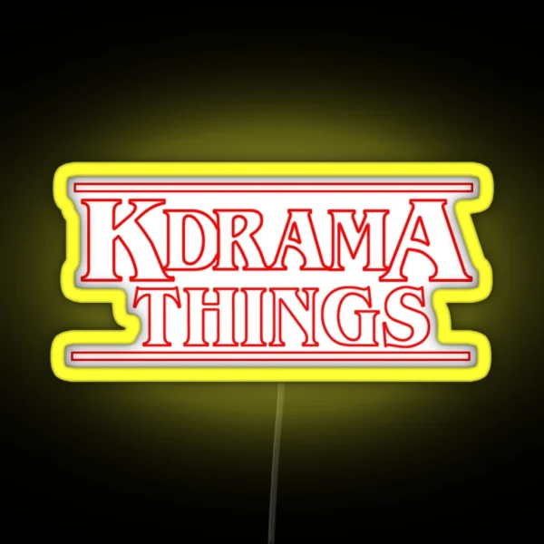 KDRAMA THINGS Stranger Things Inspired Logo RGB Neon Sign