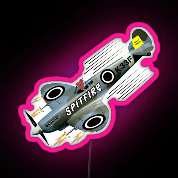 Keef Flint Spitfire The Prodigy Fanart RGB Neon Sign