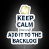 Keep Calm And Just Add It To The Backlog Tees RGB Neon Sign - Image 4