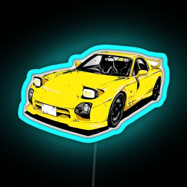 Keisuke Takahashi S Rx7 Fd RGB Neon Sign