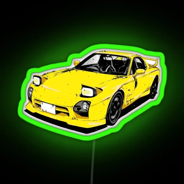 Keisuke Takahashi S Rx7 Fd RGB Neon Sign