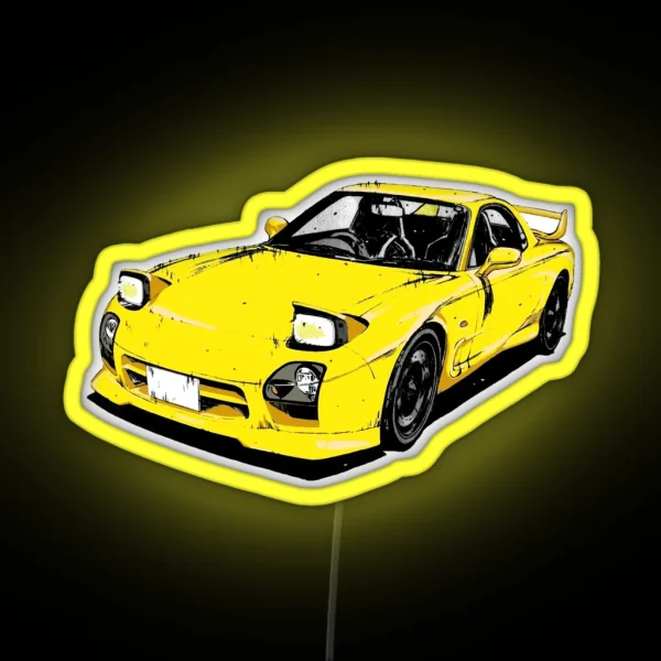 Keisuke Takahashi S Rx7 Fd RGB Neon Sign