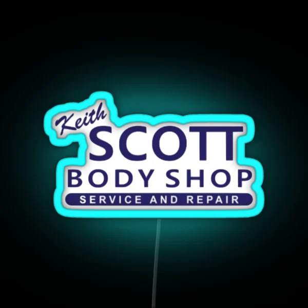 Keith Scott Body Shop And Repair RGB Neon Sign