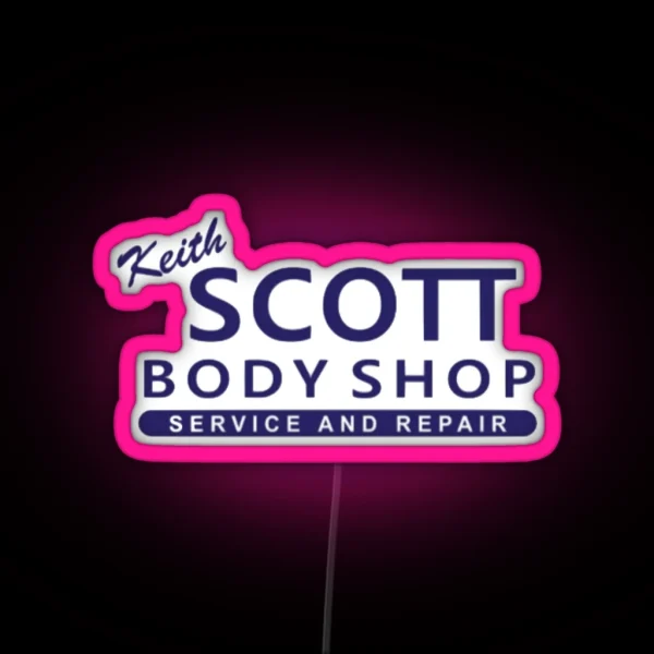 Keith Scott Body Shop And Repair RGB Neon Sign