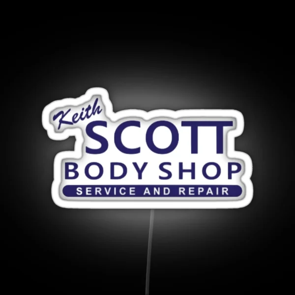 Keith Scott Body Shop And Repair RGB Neon Sign