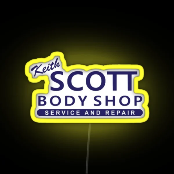 Keith Scott Body Shop And Repair RGB Neon Sign