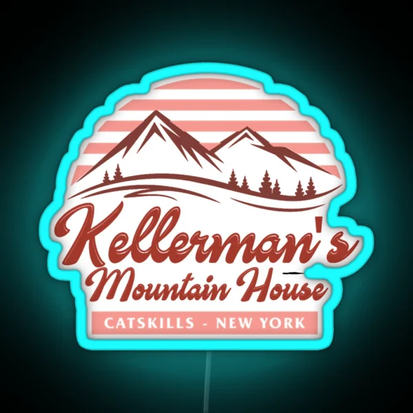 Keller Mans Mountain House RGB Neon Sign