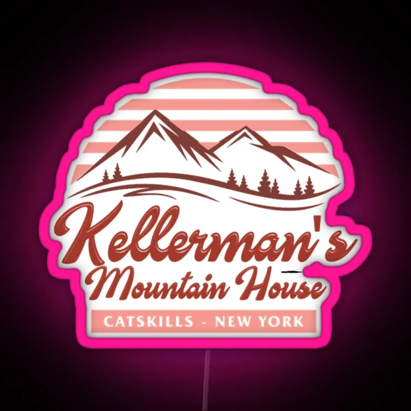 Keller Mans Mountain House RGB Neon Sign