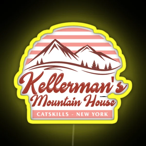 Keller Mans Mountain House RGB Neon Sign