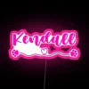 Kendall Dog Name RGB Neon Sign