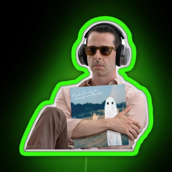 Kendall Roy Headphones In The Alps RGB Neon Sign