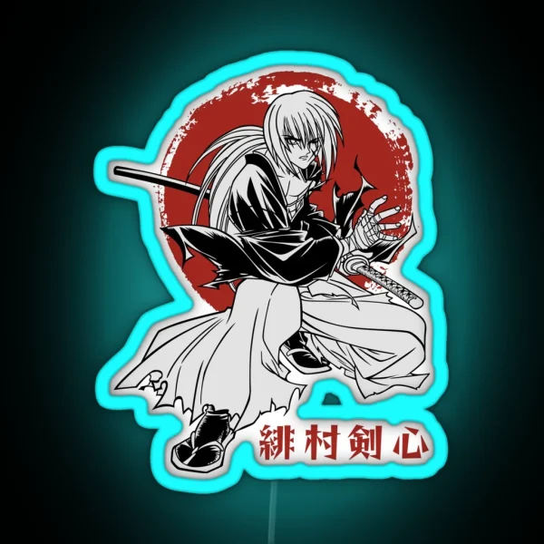 Kenshin Himura RGB Neon Sign