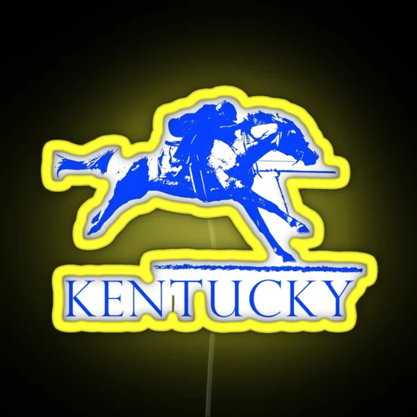 Kentucky Race Horse RGB Neon Sign
