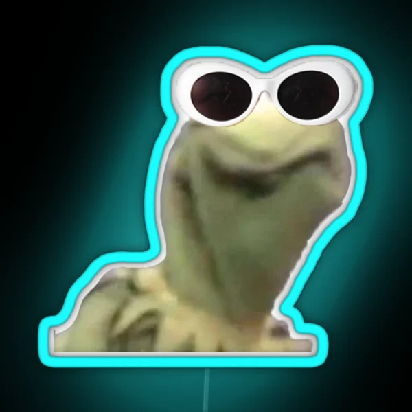 Kermit Clout Goggles Edition RGB Neon Sign