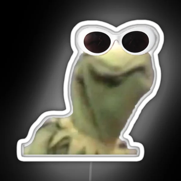 Kermit Clout Goggles Edition RGB Neon Sign