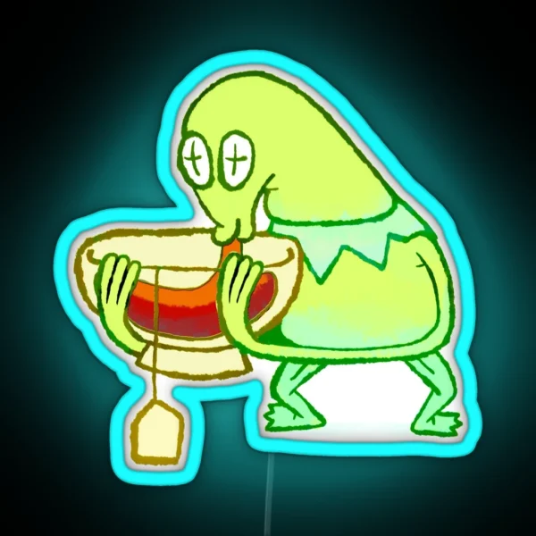 Kermit Sip RGB Neon Sign