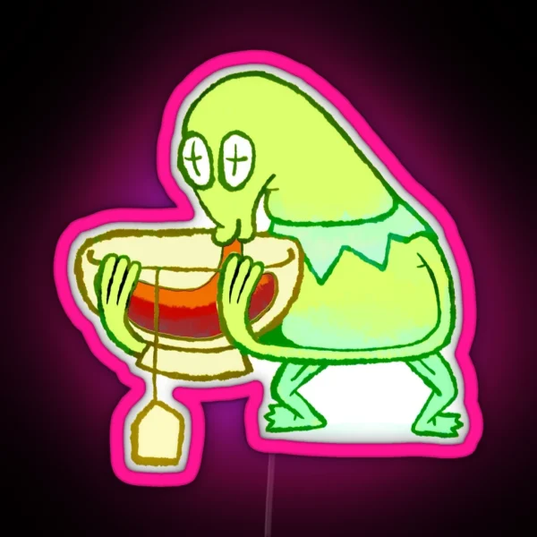 Kermit Sip RGB Neon Sign