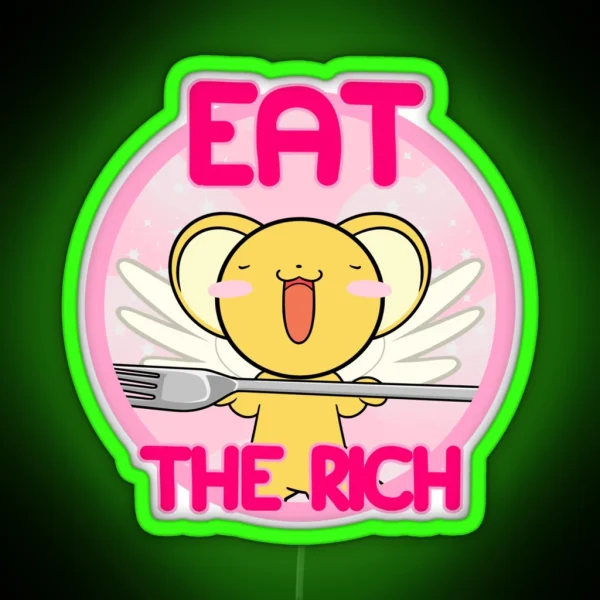 Kero Says Eat The Rich Led RGB Neon Sign