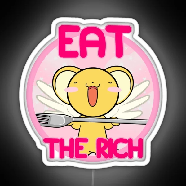 Kero Says Eat The Rich RGB Neon Sign