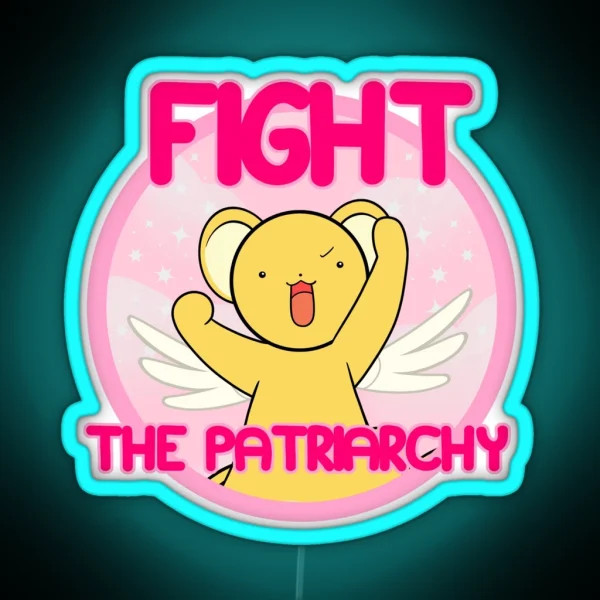 Kero Says Fight The Patriarchy RGB Neon Sign