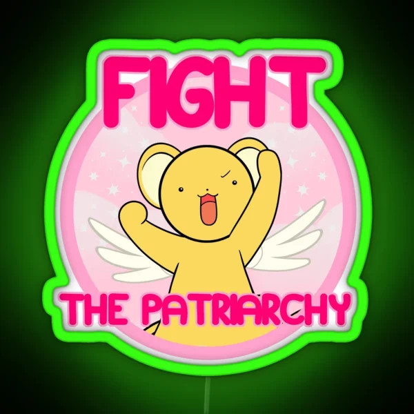 Kero Says Fight The Patriarchy RGB Neon Sign