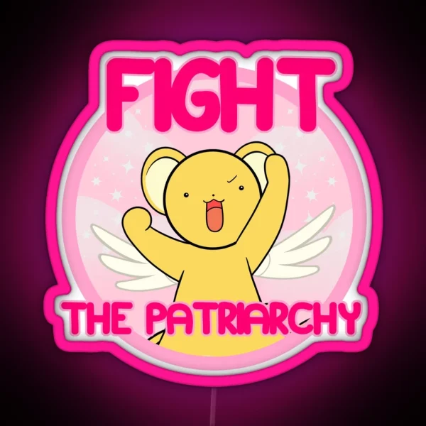 Kero Says Fight The Patriarchy RGB Neon Sign